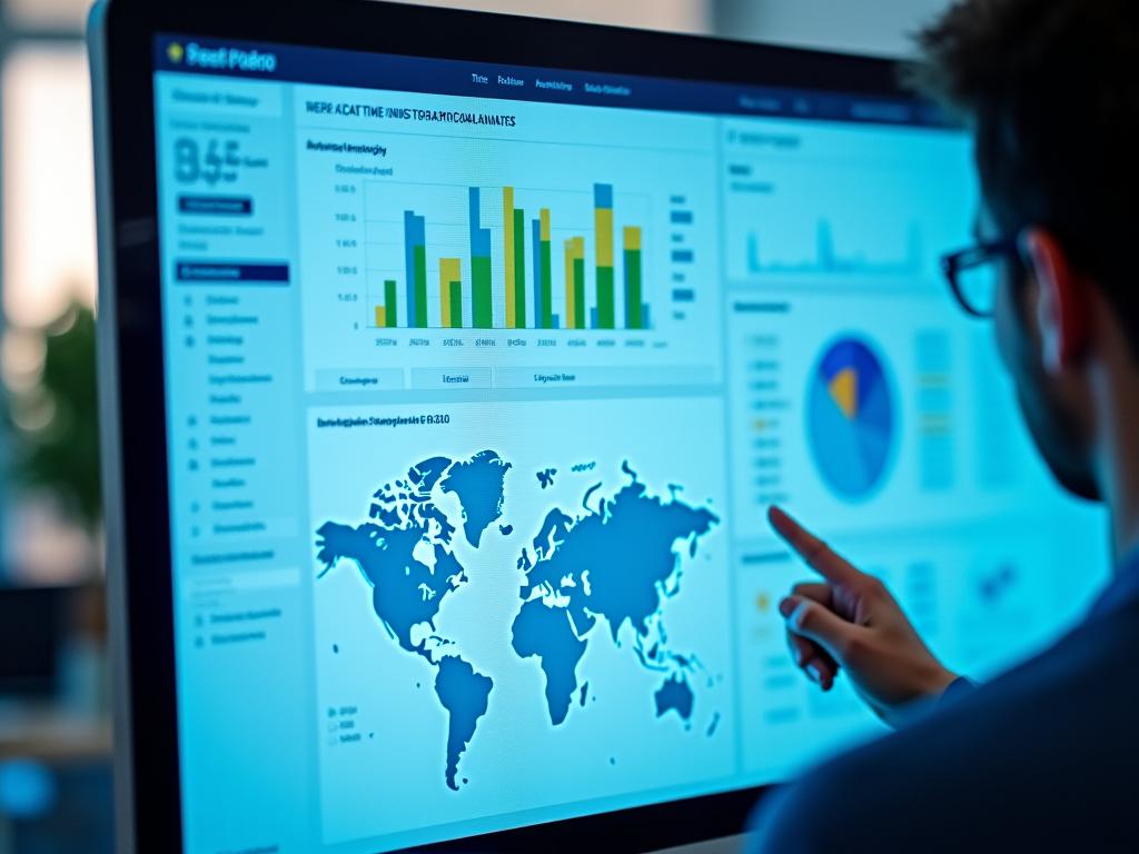 Dashboard d'analytics visiteurs en temps réel